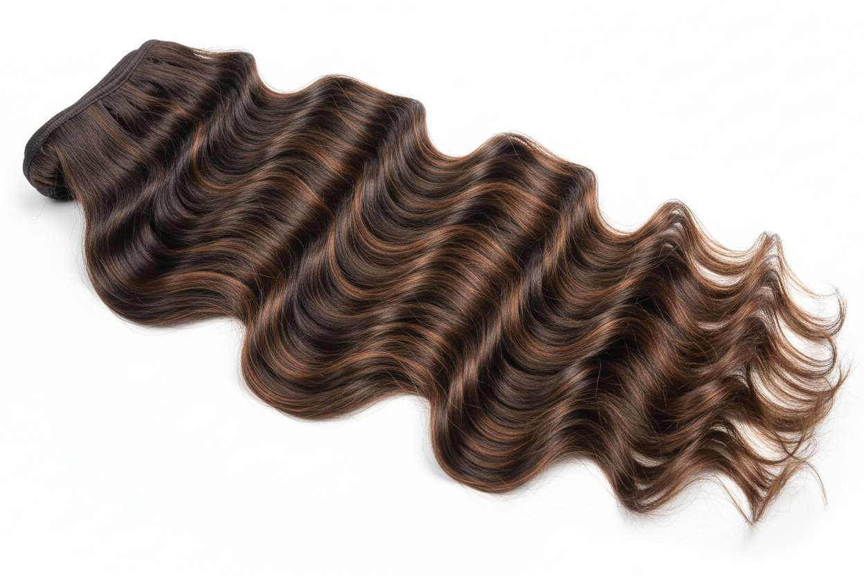 Double Volume Invisible Wavy Weft Hair Extensions