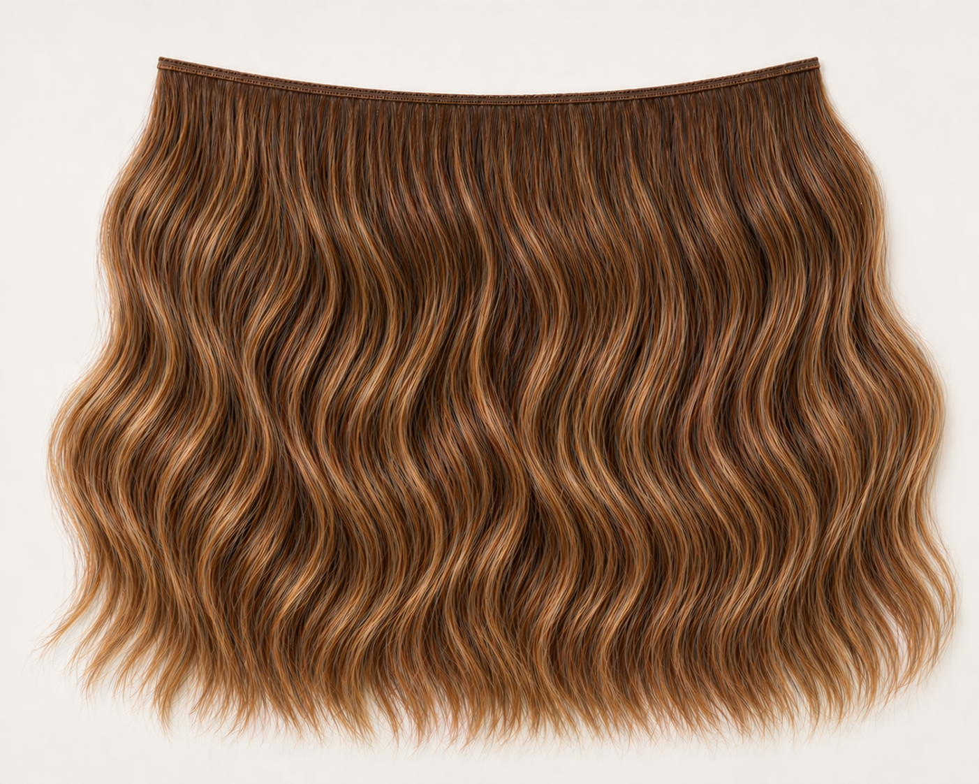 Caramel Drift - Double Volume Invisible Wavy Weft Hair Extensions