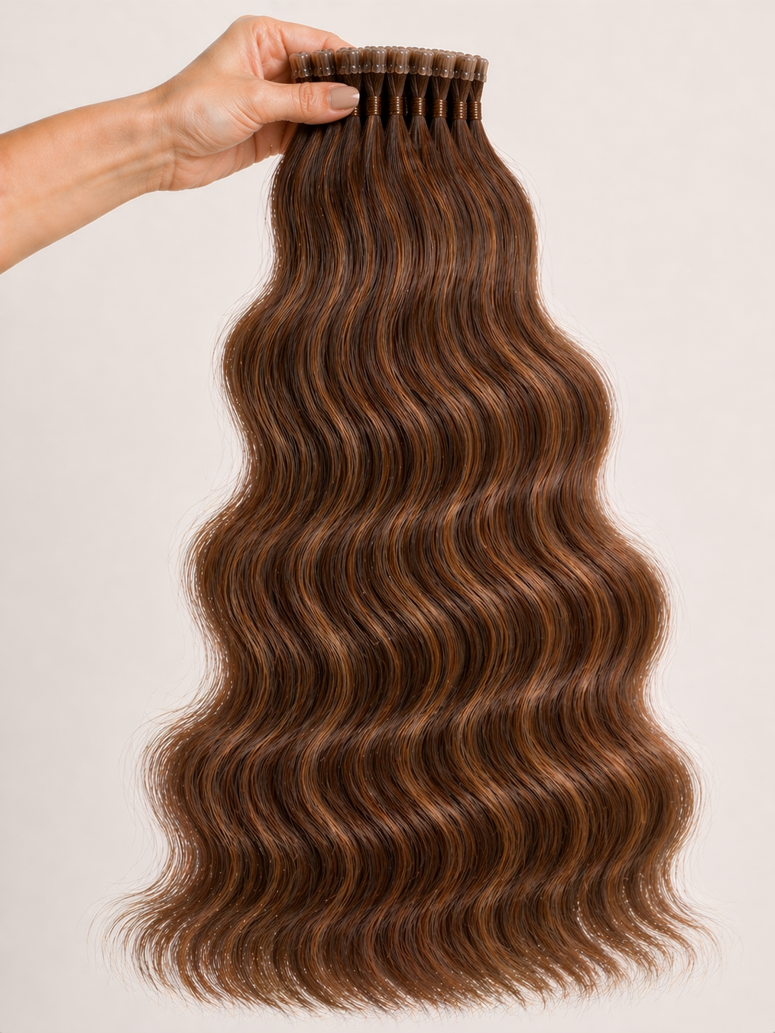 Caramel Drift - K-Tip Body Wave Hair Extensions
