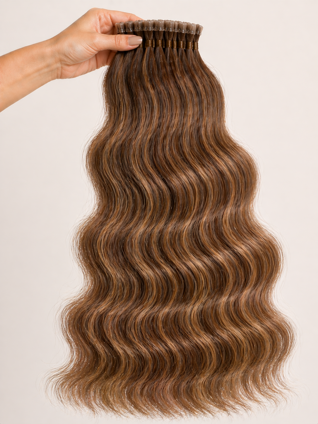 Dark Ombre - K-Tip Body Wave Hair Extensions