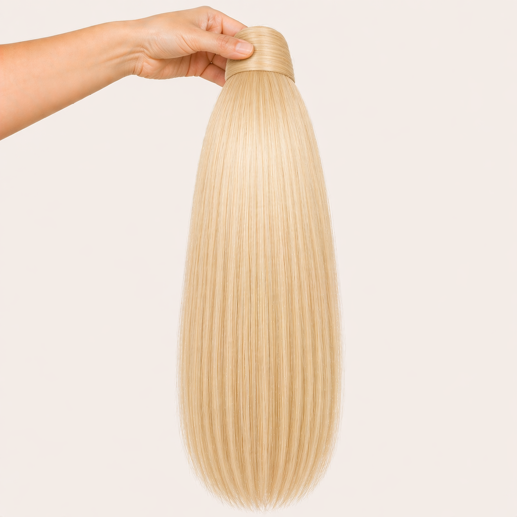 Glacier Blonde - Claw Ponytail Hair Extension