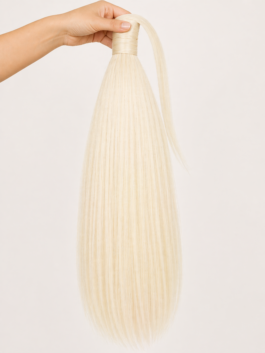 Glacier Blonde - Clip-In Ponytail Hair Extension