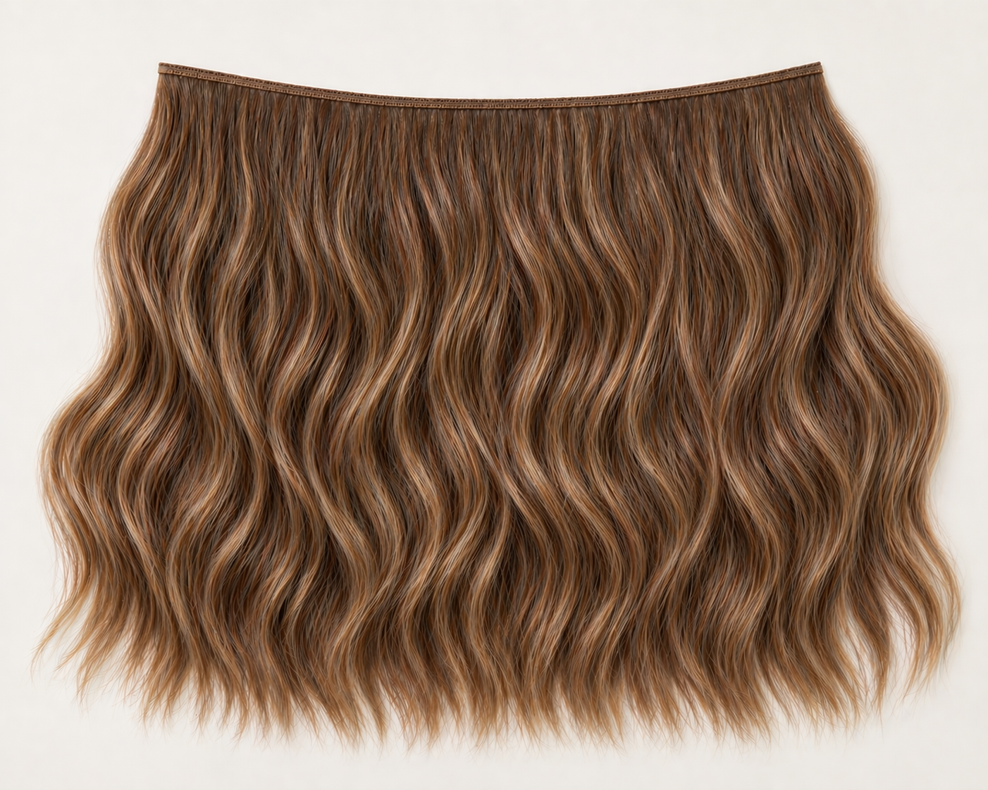 Light Ombre - Double Volume Invisible Wavy Weft Hair Extensions