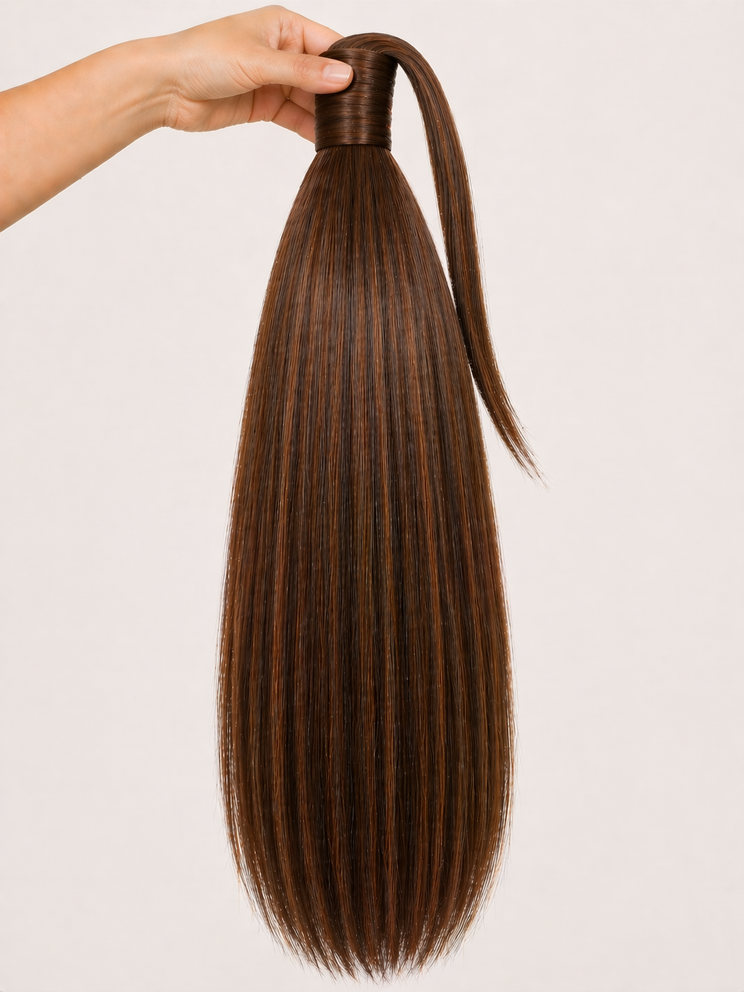 Pecan Allure - Clip-In Ponytail Hair Extension