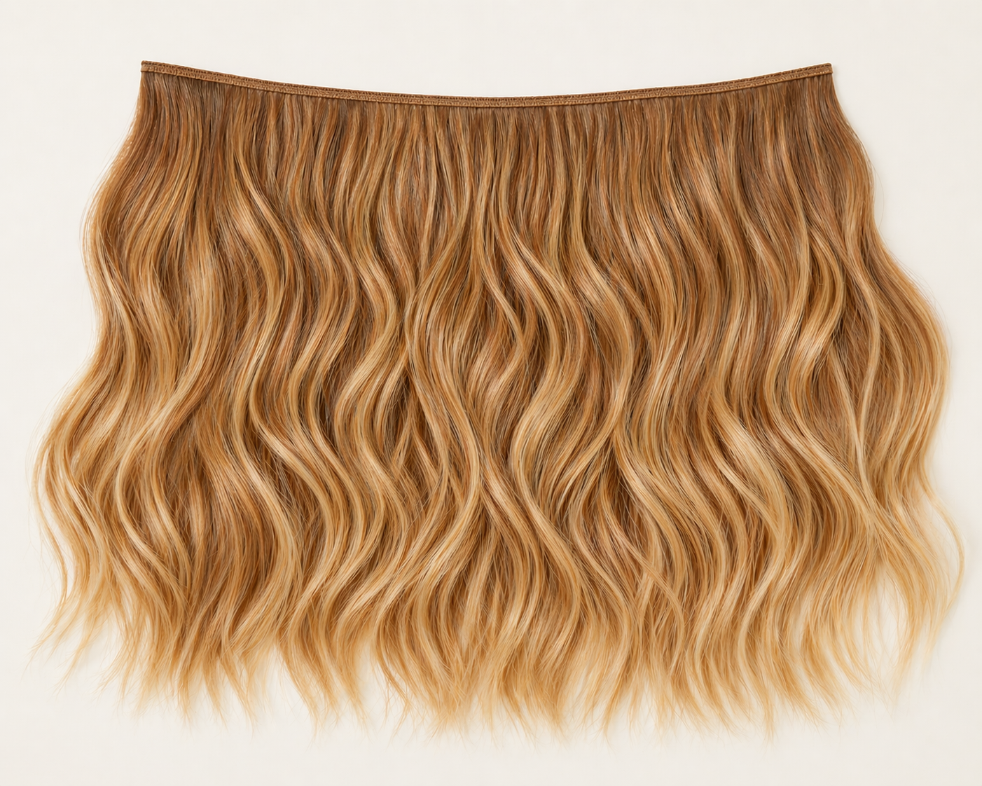 Sunkissed Silk - Double Volume Invisible Wavy Weft Hair Extensions